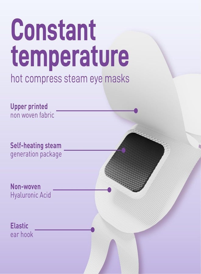 Ditoi Steam Eye Mask, Heated Eye Mask for Dry Eye Relief, Warm Compress with Hyaluronic Acid, Christmas Stocking Stuffers,Travel Essentials & Relaxation Gifts, Lavender 20 Packs - Image 5